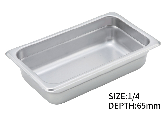 Size 1/4 Stainless Steel Steam Table Pans