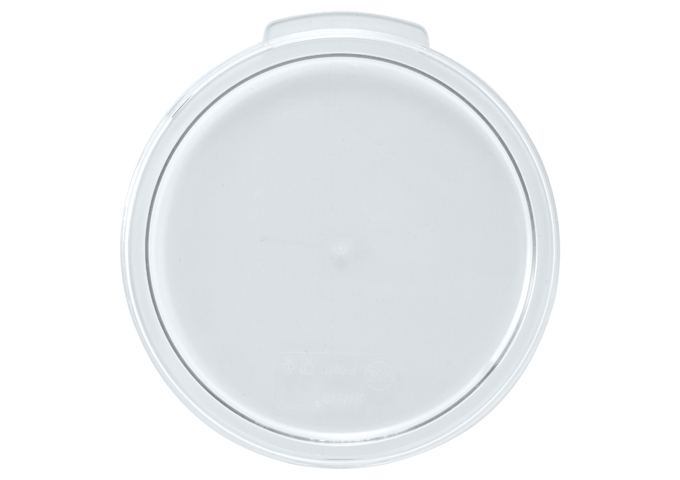 Round Storage Container Cover, Clear Polycarbonate