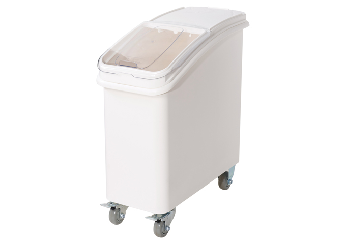21 Gallon Ingredient Bin with Brake Casters and Scoop